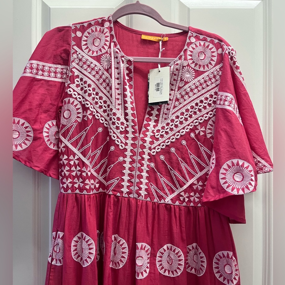 NWT Flirty V-Neck Maxi- Soleil Dress- Red